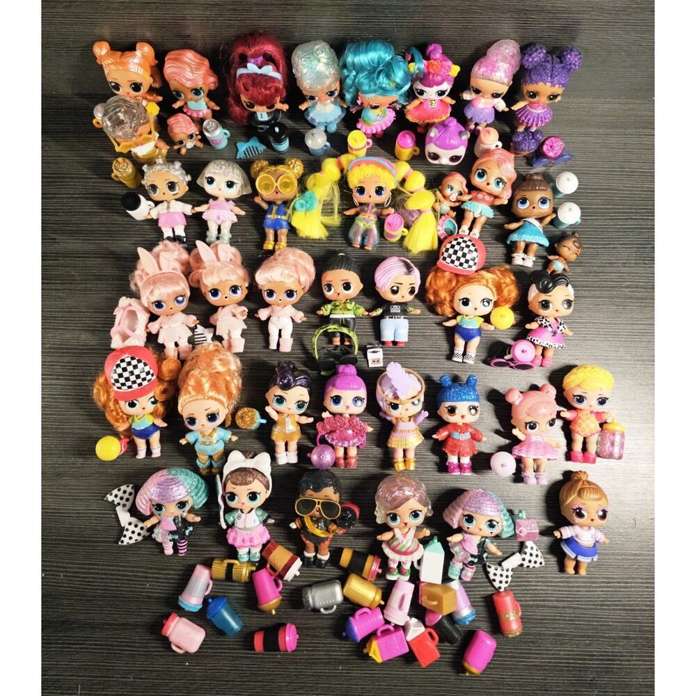 LOL Surprise Doll Lot Of 41 Figures Plus Accessories 100+ Pieces